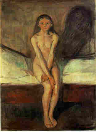 Edvard Munch's painting, "Puberty"