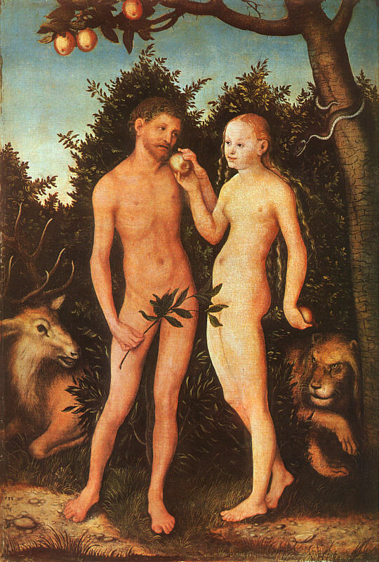 Cranach the Elder - Adam and Eve