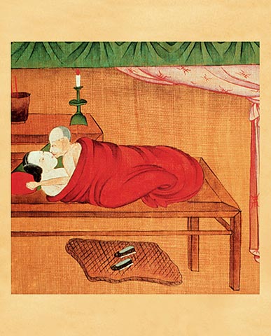 Man and woman in blanket